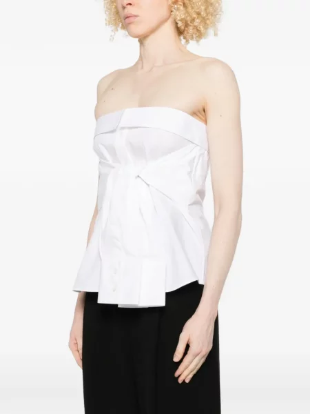 Bluzka Giuseppe Di Morabito bez ramiączek biała