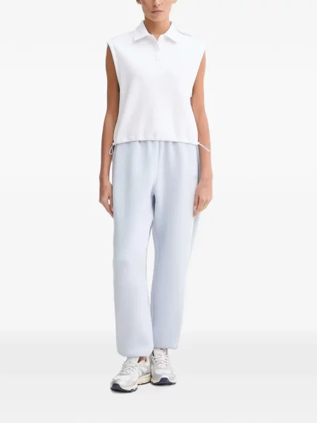 Stras pantaloni Guess alergare albastru