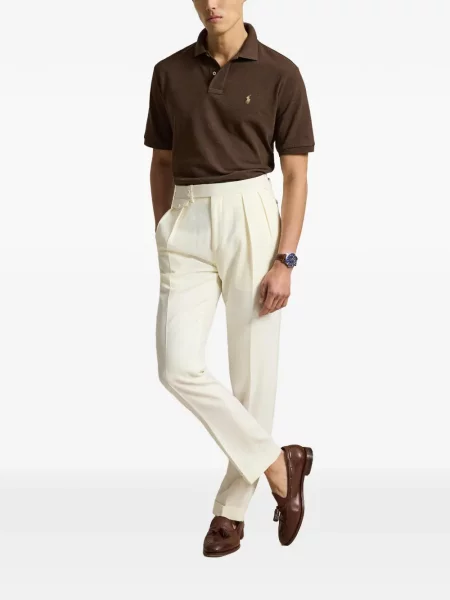 Șosete Polo Ralph Lauren cu model herringbone cu broderie plasă albastru