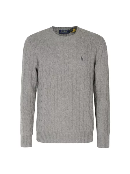 Sweter Polo Ralph Lauren z kaszmiru szary