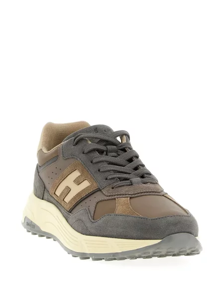 Sneakerși Hogan din piele de căprioară maro