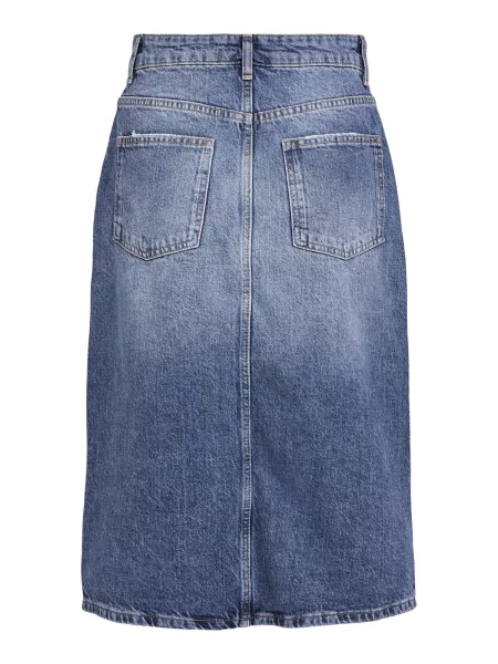 OBJECT Fustă HARLOW denim albastru