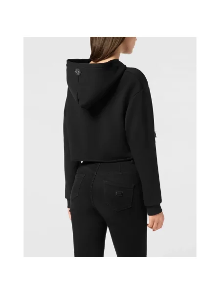 Bluza z kapturem Philipp Plein z kapturem czarna