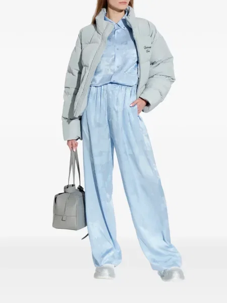 Dygsniuotas striukė Balenciaga su autografu pilka