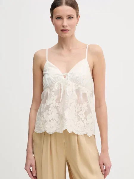 Bluză Gaudi din lyocell bej