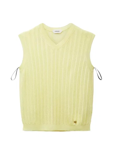 Top Versace tricotate galben
