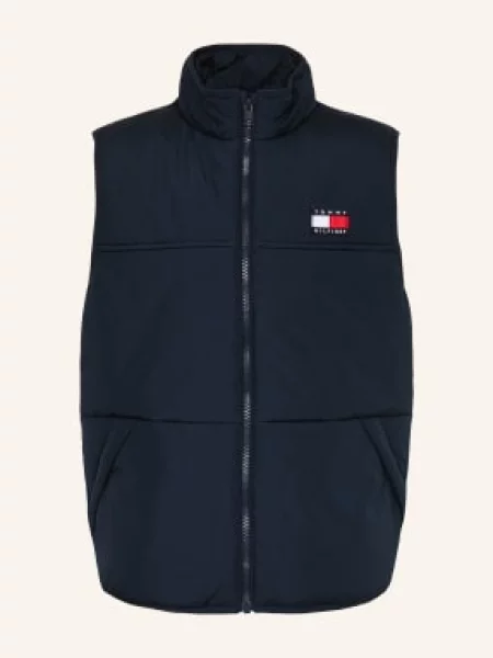 Tommy Hilfiger Prošívaná Vesta tmavě modrá