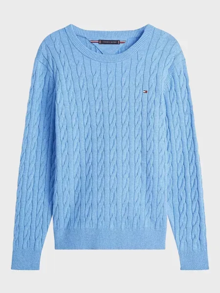 Классический свитер Tommy Hilfiger голубой