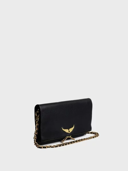 Кожаный клатч Zadig&voltaire черный