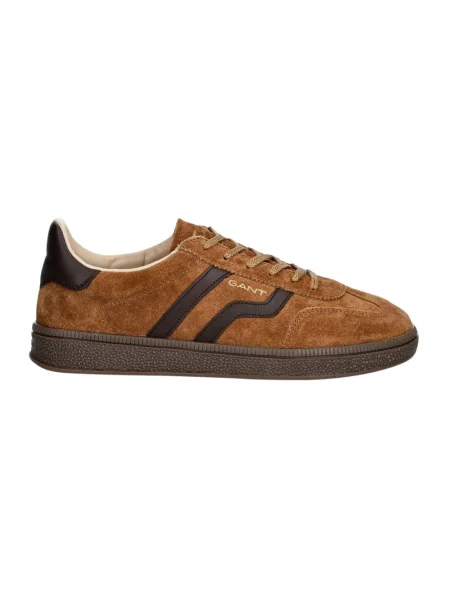 Sneakersy Gant skórzane brązowe