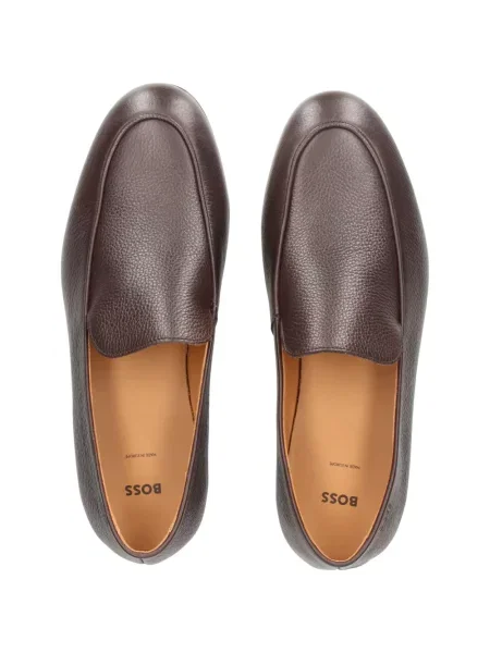 Pantofi loafer Boss din piele maro