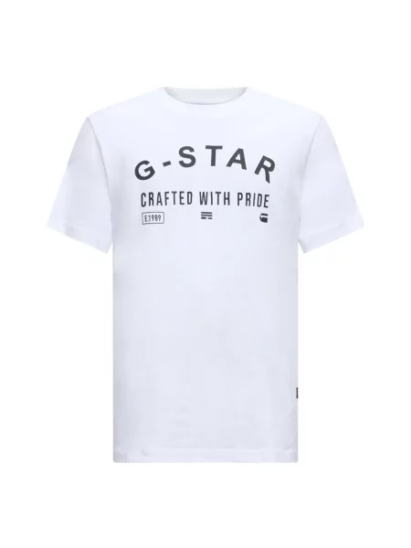 G-STAR Tricou negru alb