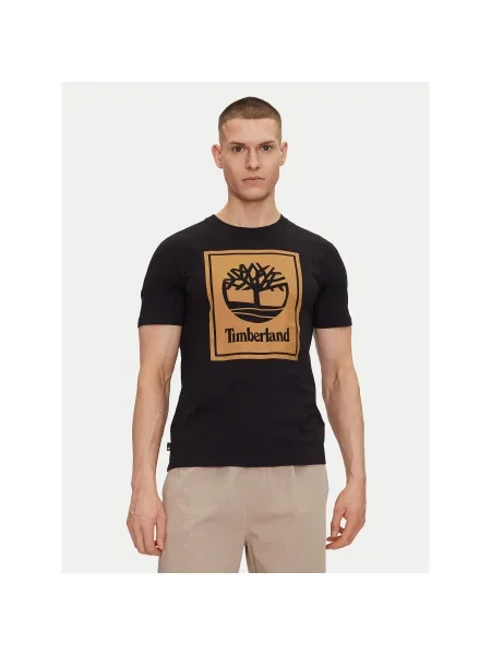 Timberland Póló Regular Fit fekete