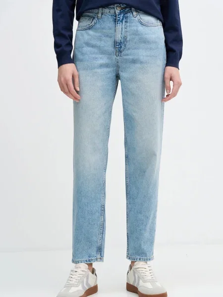 Sisley jeans medium waist albastru