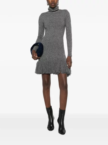 Rochie mini Ely Ely cu franjuri negru