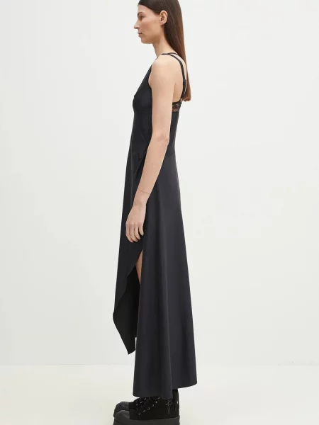 Φόρεμα Coperni Asymmetric Long μαύρο