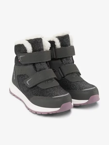 Viking Kids gyerek téli cipő Equip Glitter Warm WP 2V szürke