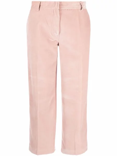 Zkrácené kalhoty Burberry Pre-owned růžové