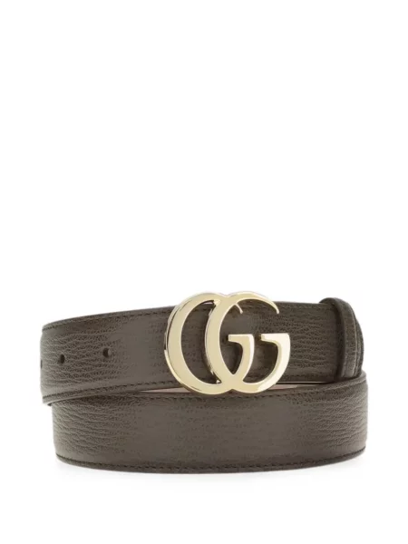 Cu centură curea Gucci din piele maro