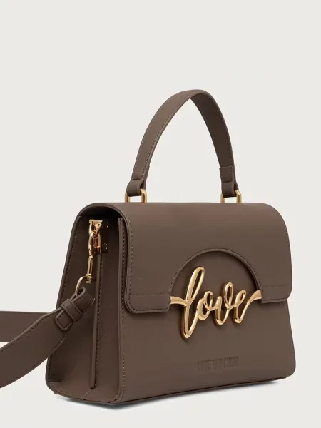 Love Moschino listová kabelka dámska z imitácie kože zelená