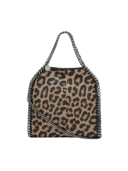 Shopperka Stella Mccartney skórzana brązowa