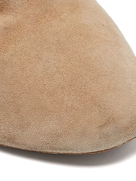 Botine Aquazzura din piele de căprioară maro