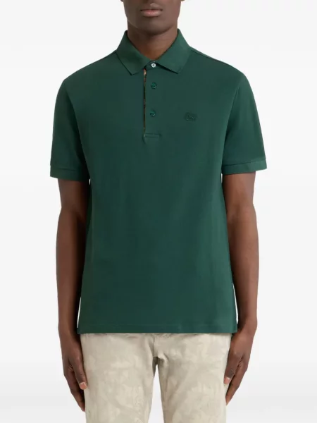 Tricou polo Etro cu imagine verde