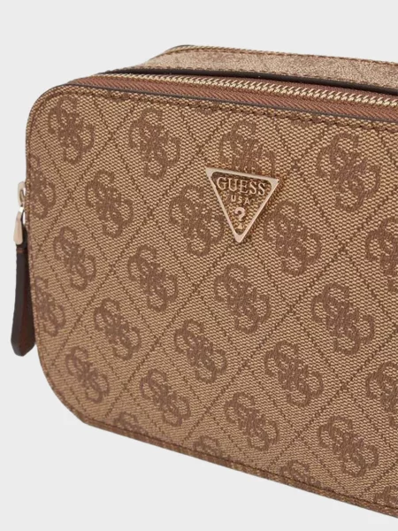 Сумка Guess з принтом бежева