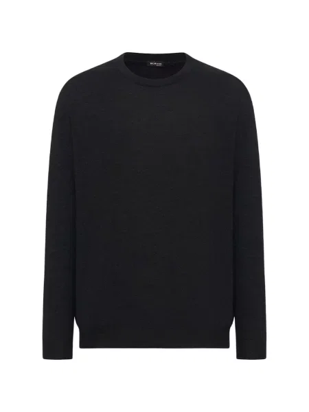 Pulover Kiton cu decolteu rotund negru