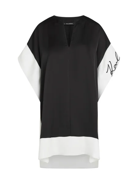 Karl Lagerfeld Rochie / alb negru