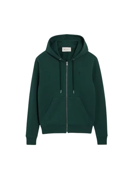 Bluza z kapturem Ami Paris zielona