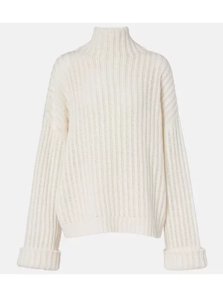 Heláncă Brunello Cucinelli din cașmir alb