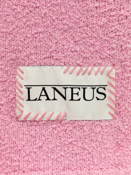 Πλεκτός κασκόλ Laneus με κρόσσια ροζ