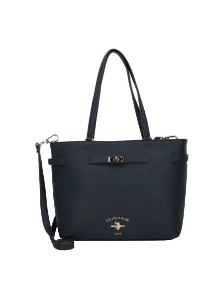 U.S. POLO ASSN. Nákupní taška Standfort námořnická modř / zlatá