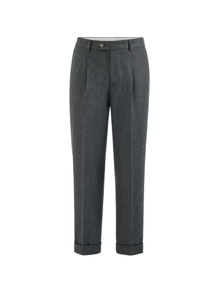 Pantaloni Brunello Cucinelli de lână gri