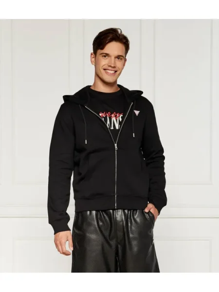 Guess Jeans Hanorac | negru