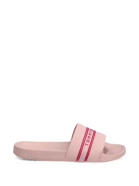 Papuci Tommy Hilfiger cu autograf roz