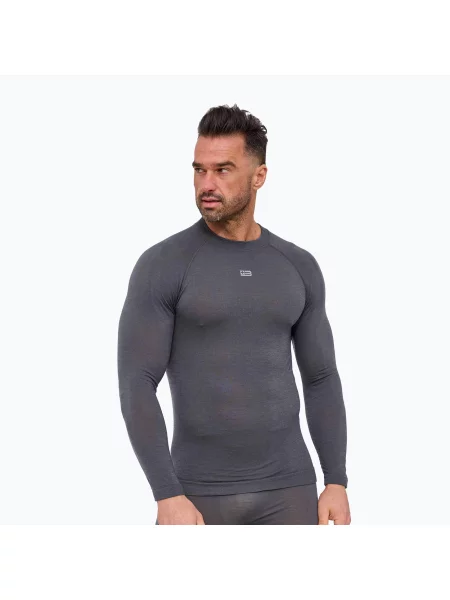 Bluza termoaktywna Brubeck Active Merino graphite szara