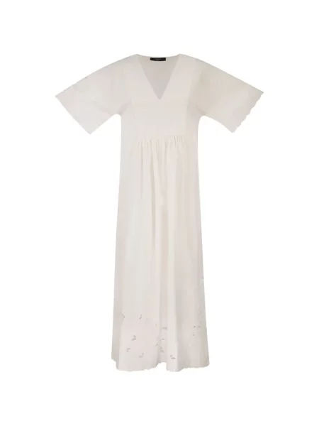 Rochie Weekend Max Mara cu decolteu în V alb