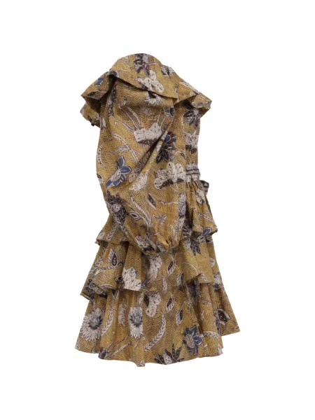 Rochie Ulla Johnson cu volane galben