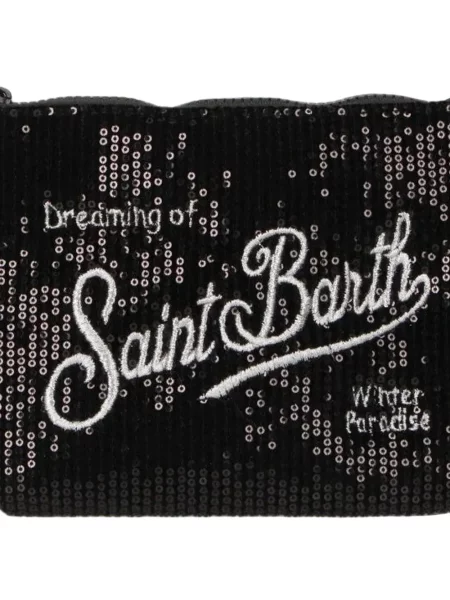 Sametové psaníčko Mc2 Saint Barth s flitry černé