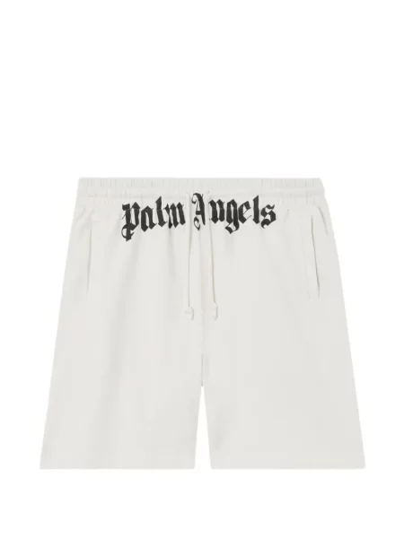 Pantaloni scurți Palm Angels cu imagine alb