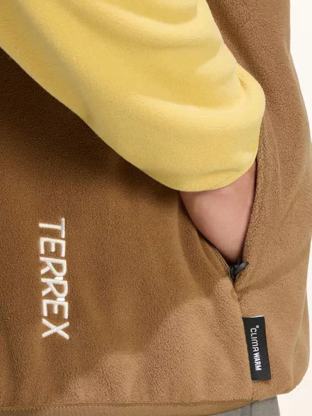 Adidas Terrex Fleecová Vesta Terrex Multi Climawarm koňaková
