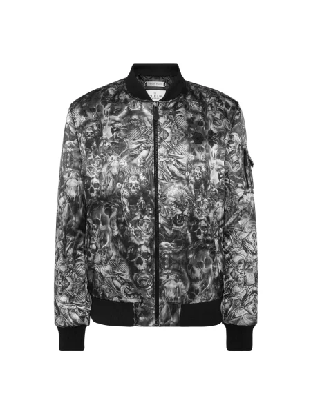 Kurtka bomber Philipp Plein czarny