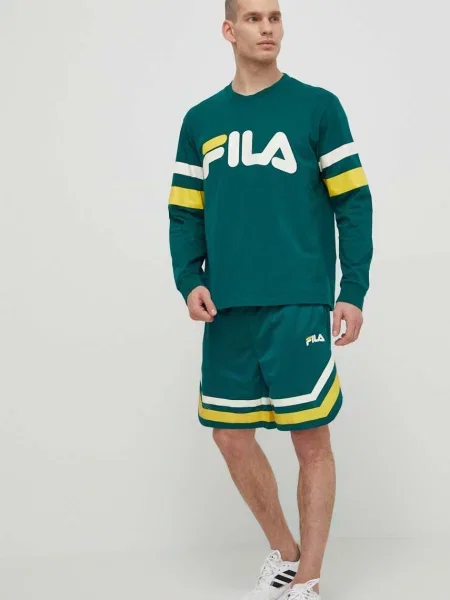 Лонгслів Fila Luohe з принтом зелений