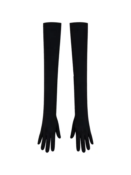 Długie rękawiczki Gloria Coelho czarne