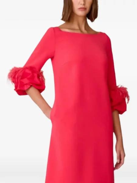 Rochie mini Charo Ruiz Ibiza cu pene roșu