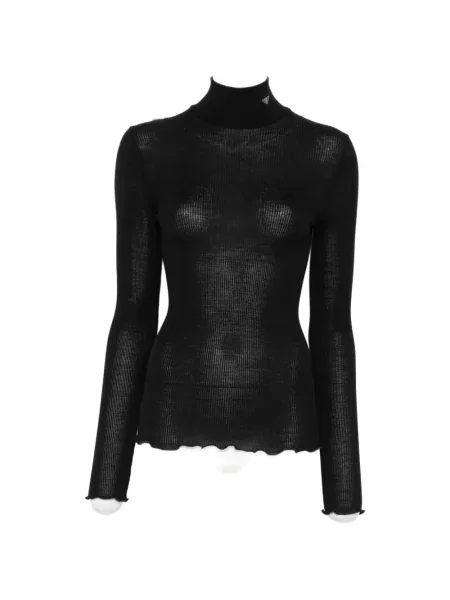 Pulover Prada de lână negru