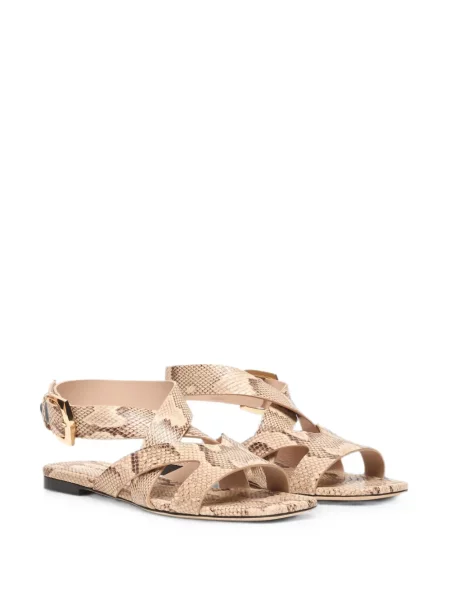 Sandale Stuart Weitzman cu model piele de șarpe