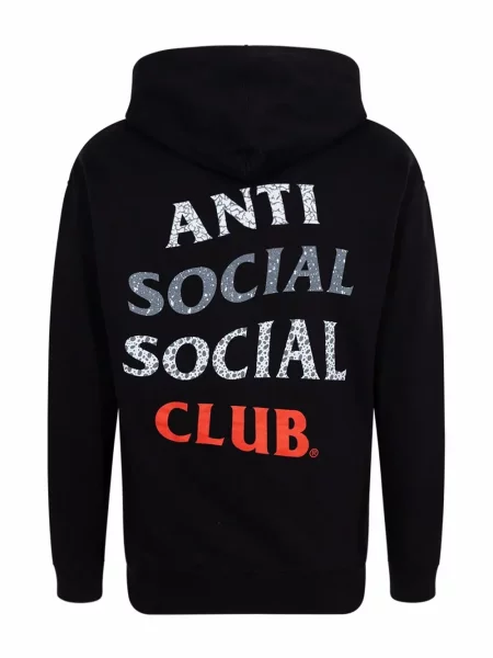 Ρετρό hoodie Anti Social Social Club μαύρο